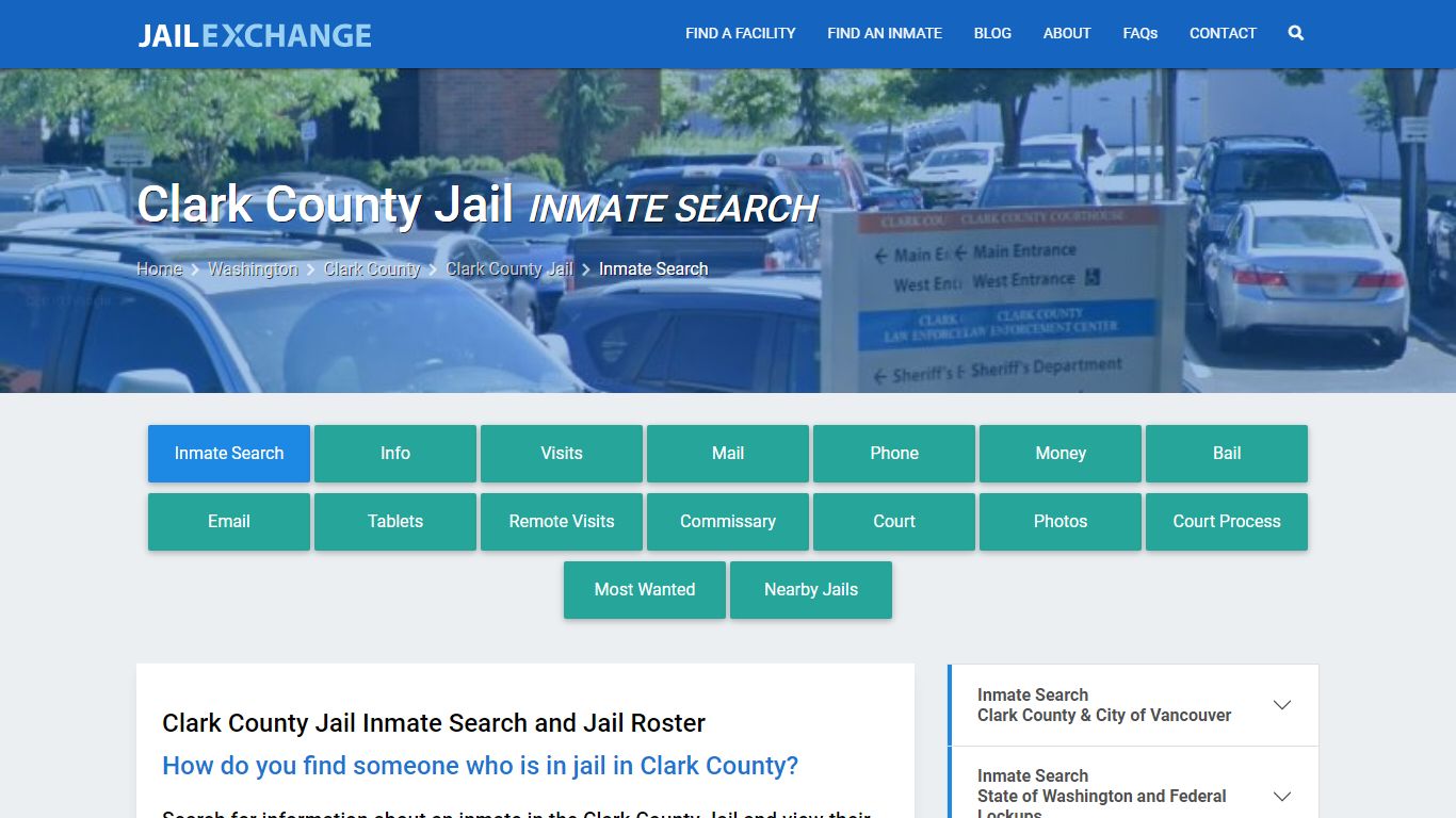 Inmate Search: Roster & Mugshots - Clark County Jail, WA