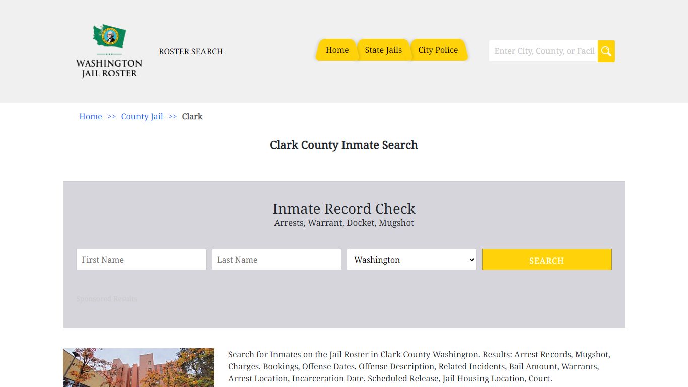 Clark County Inmates | Jail Roster Search